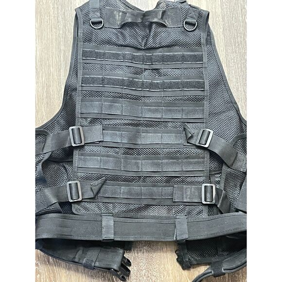 First Class Tactical Duty Vest Size XL W/ Holster Pouches Security Black - Picture 4 of 8